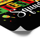 Cinco de Mayo Fiesta Squad Mexican Party Cinco de Poster (Hoek)
