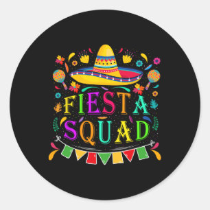 Cinco de Mayo Fiesta Squad Mexican Party Cinco de Ronde Sticker