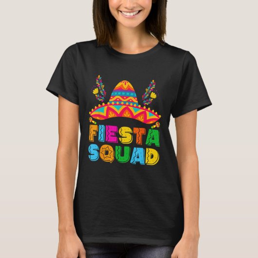Cinco de Mayo Fiesta Squad Mexican Party Cinco de T-shirt (Voorkant)