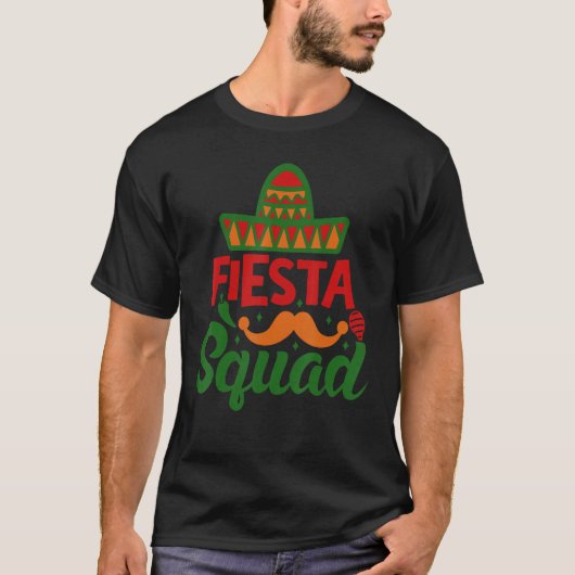 Cinco De Mayo Fiesta Squad Mexican Party Cinco De T-shirt (Voorkant)