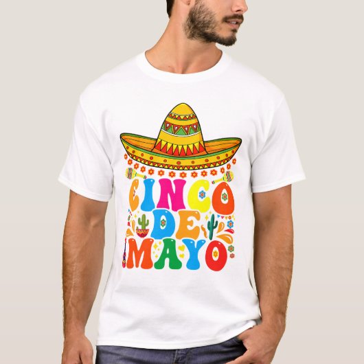 Cinco de Mayo Fiesta Surprise Camisa 5 de Mayo T-shirt (Voorkant)