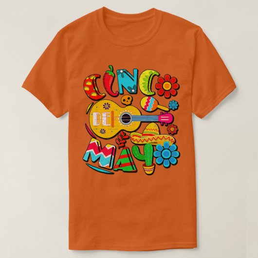 Cinco de Mayo Fiesta Surprise Camisa 5 de Mayo Viv T-shirt (Design voorkant)