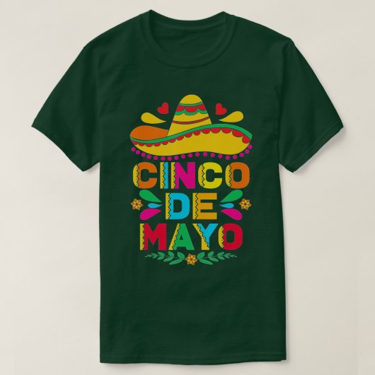 Cinco De Mayo Fiesta Surprise Camisa 5 De Mayo Viv T-shirt (Design voorkant)