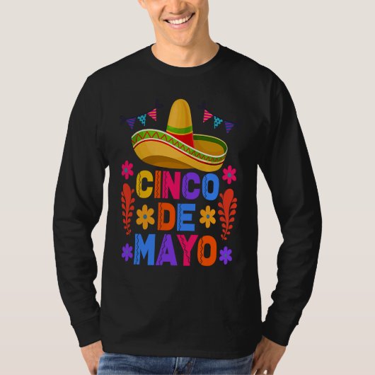 Cinco De Mayo Fiesta Surprise Camisa 5 De Mayo Viv T-shirt (Voorkant)