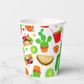 Cinco de Mayo Fiesta Taco Verjaardagsfeest Papieren Bekers (Achterkant)