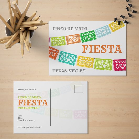 Cinco de Mayo Fiesta Texas Uitnodiging Briefkaart