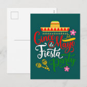 Cinco de Mayo Fiesta-vieringsideeën Feestdagenkaart (Voorkant / Achterkant)