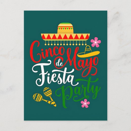 Cinco de Mayo Fiesta-vieringsideeën Feestdagenkaart (Voorkant)