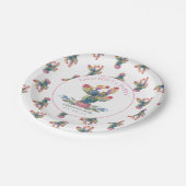 Cinco de Mayo Fiesta Waterverf Cactus Papieren Bordje (Gekanteld)