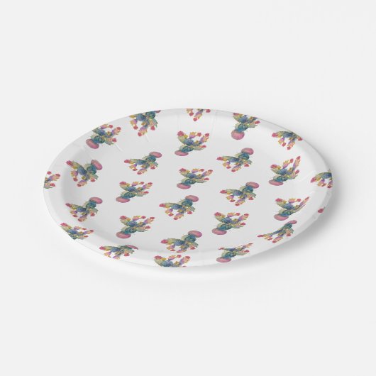 Cinco de Mayo Fiesta Waterverf Cactus Papieren Bordje (Gekanteld)