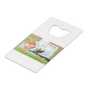 cinco de mayo flamingo creditkaart flessenopener (Voorkant Gekanteld)