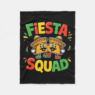 Cinco de mayo funny fiesta squad party for men fleece deken