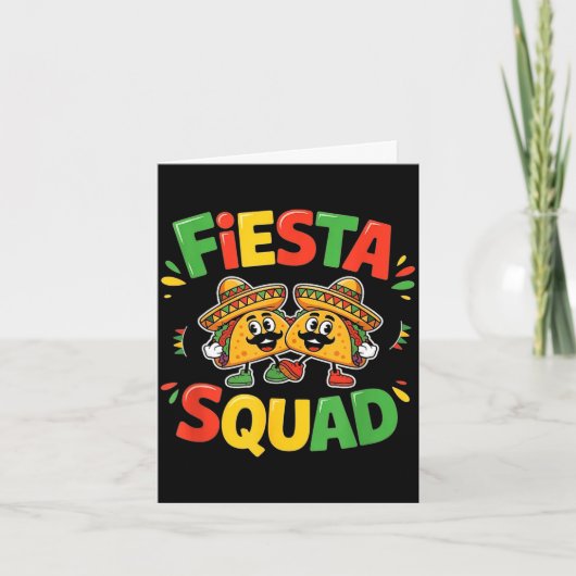 Cinco de mayo funny fiesta squad party for men kaart (Voorkant)