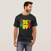 Cinco De Mayo Funny Hand print Mexicaans Pet T-shirt (Voorkant volledig)
