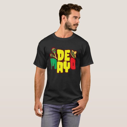 Cinco De Mayo Funny Hand print Mexicaans Pet T-shirt (Voorkant volledig)