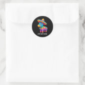 Cinco de mayo funny ideas hit that pinata men wome ronde sticker (Tas)