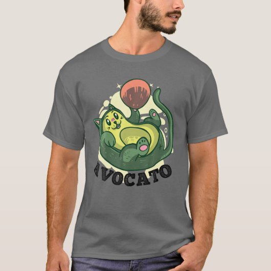 Cinco De Mayo Funny Meow Avogato Cat Avocado Mexic T-shirt (Voorkant)