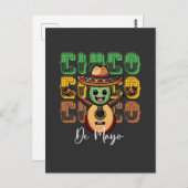 Cinco De Mayo Funny Mexican Cactus die gitaar spee Briefkaart (Voorkant / Achterkant)