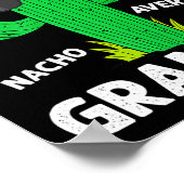 Cinco de Mayo Funny Nacho Gemiddelde opa Sombrero Poster (Hoek)