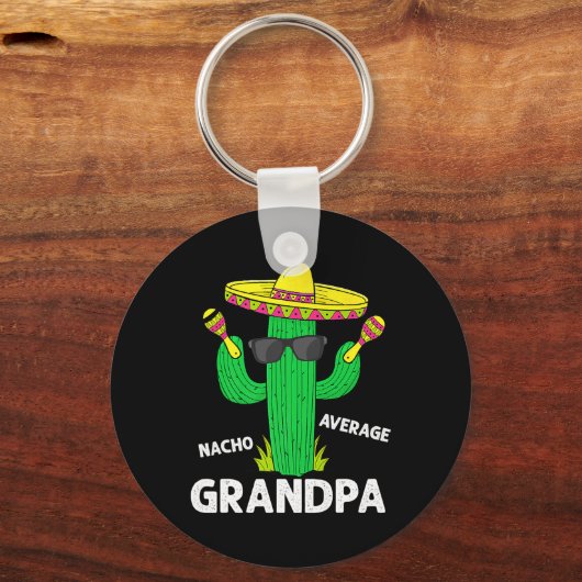 Cinco de Mayo Funny Nacho Gemiddelde opa Sombrero Sleutelhanger (Voorkant)
