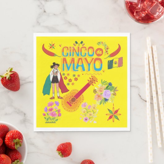 Cinco De Mayo geel Servet (Insitu)