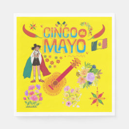 Cinco De Mayo geel Servet
