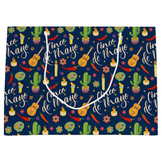 Cinco de Mayo Gift Bag Groot Cadeauzakje (Voorkant)