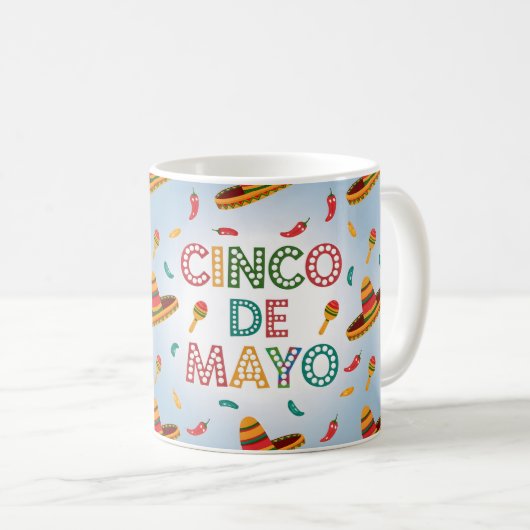 Cinco de Mayo Gift idee Koffiemok (Voorkant rechts)