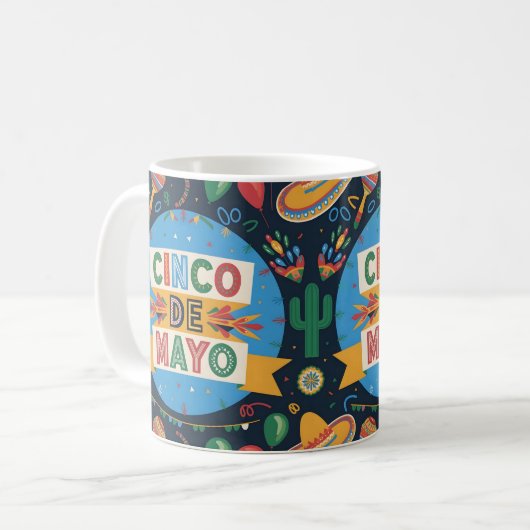 Cinco de Mayo Gift idee Koffiemok (Voorkant links)