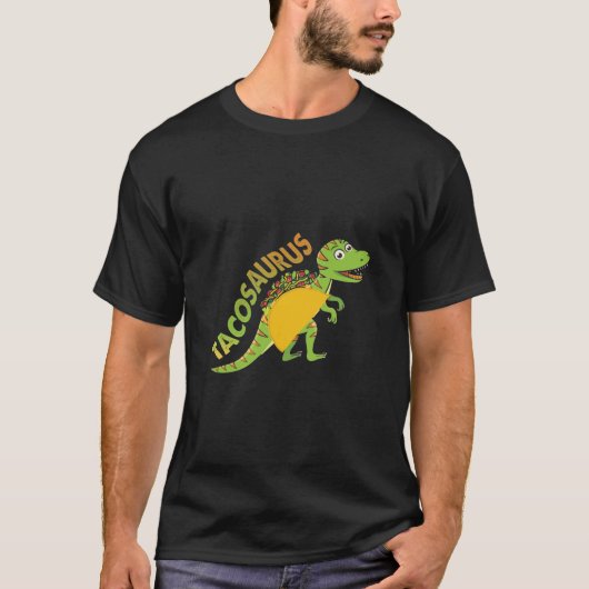 Cinco de Mayo Gift Tacosaurus T - shirts Tacos Din (Voorkant)