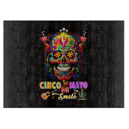 Cinco De Mayo Glimlach Snijplank (Voorkant)