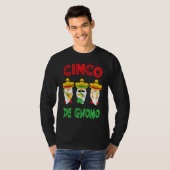 Cinco De Mayo Gnomo 3 Fiesta Gnomes Eat Tacos Tres T-shirt (Voorkant volledig)