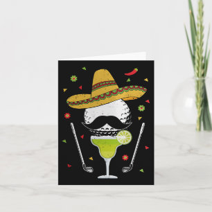 Cinco de Mayo Golf Club met Sombrero en Margarita Kaart
