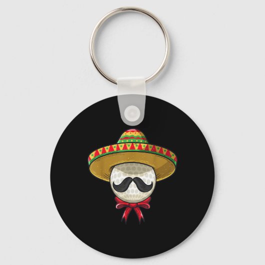 Cinco De Mayo _ Golf Mexicaanse Sombrero Sleutelhanger (Voorkant)