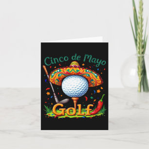 Cinco de Mayo golfbal met Sombrero Margarita Go Kaart