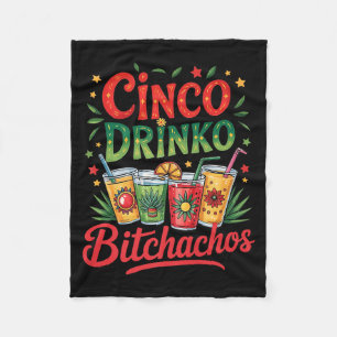 Cinco De Mayo Grappig Mexicaans Feest Cinco De Dri Fleece Deken