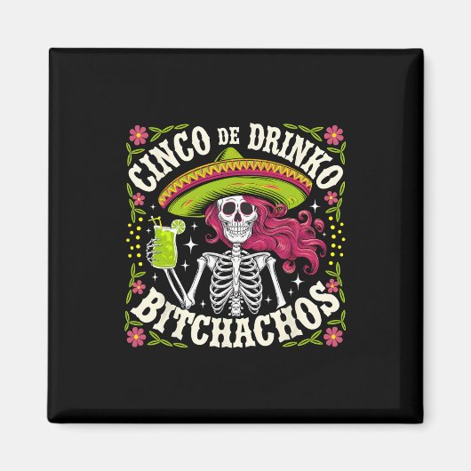 Cinco De Mayo Grappig Mexicaans Feest Cinco De Dri Magneet (Voorkant)