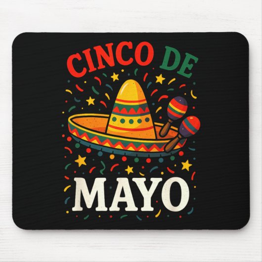 Cinco de mayo - grappig mexicaans feestje muismat (Voorkant)