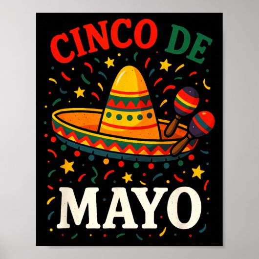 Cinco de mayo - grappig mexicaans feestje poster (Voorkant)