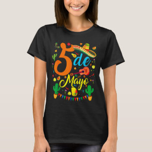 Cinco De Mayo Grappig Mexicaans Fiesta Feest 5 De  T-shirt