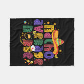 Cinco de Mayo Grappig Nacho Gemiddelde Verpleegste Fleece Deken (Voorkant (Horizontaal))