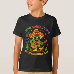 Cinco de mayo grappige cactus sombrero tokkel dans t-shirt