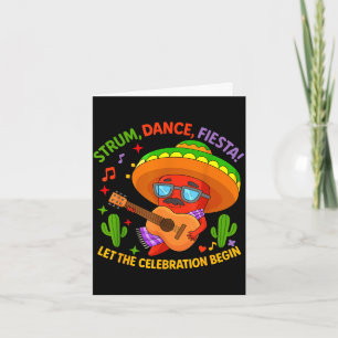 Cinco de mayo grappige chilipeper sombrero tokkel kaart