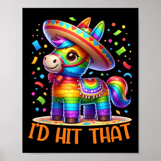 Cinco De Mayo Grappige Ideeën Die Ik Die Pinata Ma Poster (Voorkant)