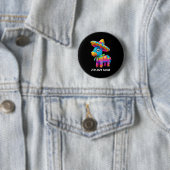Cinco de mayo grappige ideeën sla dat pinata manne ronde button 5,7 cm (In situ)