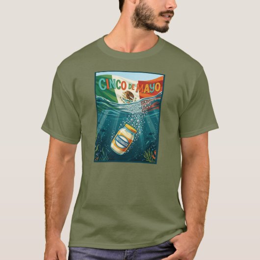 Cinco De Mayo Grappige Mayo Woordspeling T-shirt (Voorkant)