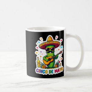 Cinco de mayo grappige Mexicaanse cactus zonnebril Koffiemok