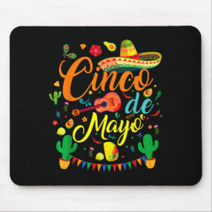 Cinco de mayo grappige Mexicaanse fiesta feestje 5 Muismat