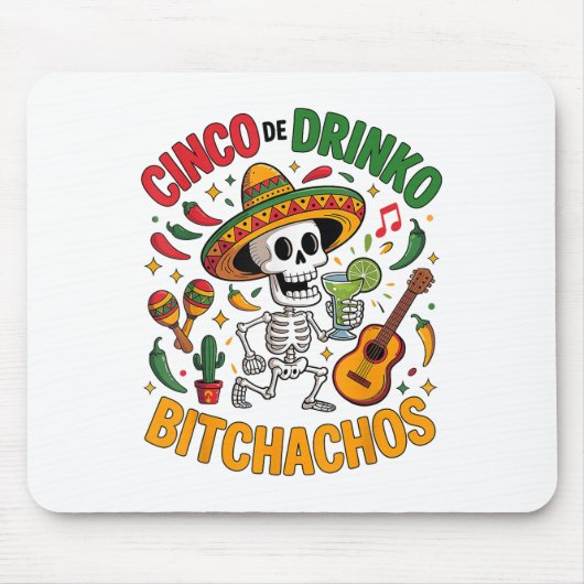 Cinco de Mayo Grappige Mexicaanse partij Cinco de  Muismat (Voorkant)