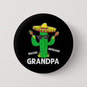 Cinco De Mayo Grappige Nacho Gemiddelde Opa Sombre Ronde Button 5,7 Cm